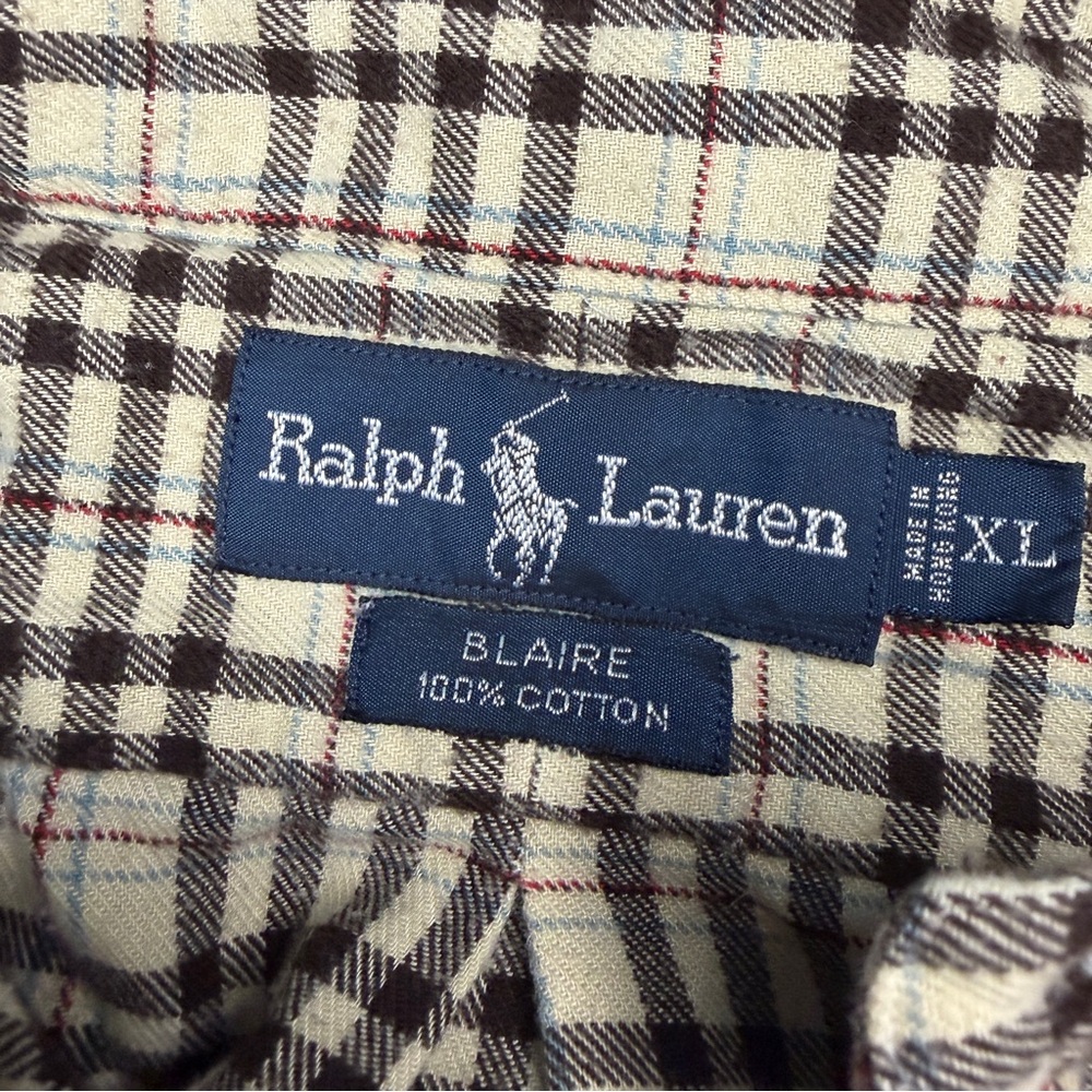 VINTAGE Ralph Lauren Plaid Shirt - Picture 2 of 10